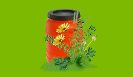 Органические удобрения из скошенной травы